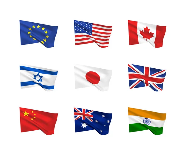 Σημαίες διάνυσμα του κόσμου — Διανυσματικό Αρχείο