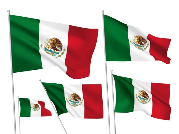 Mexico vector flags — Stock Vector