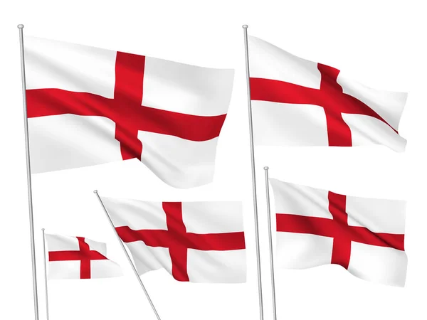 İngiltere vektör bayrakları — Stok Vektör