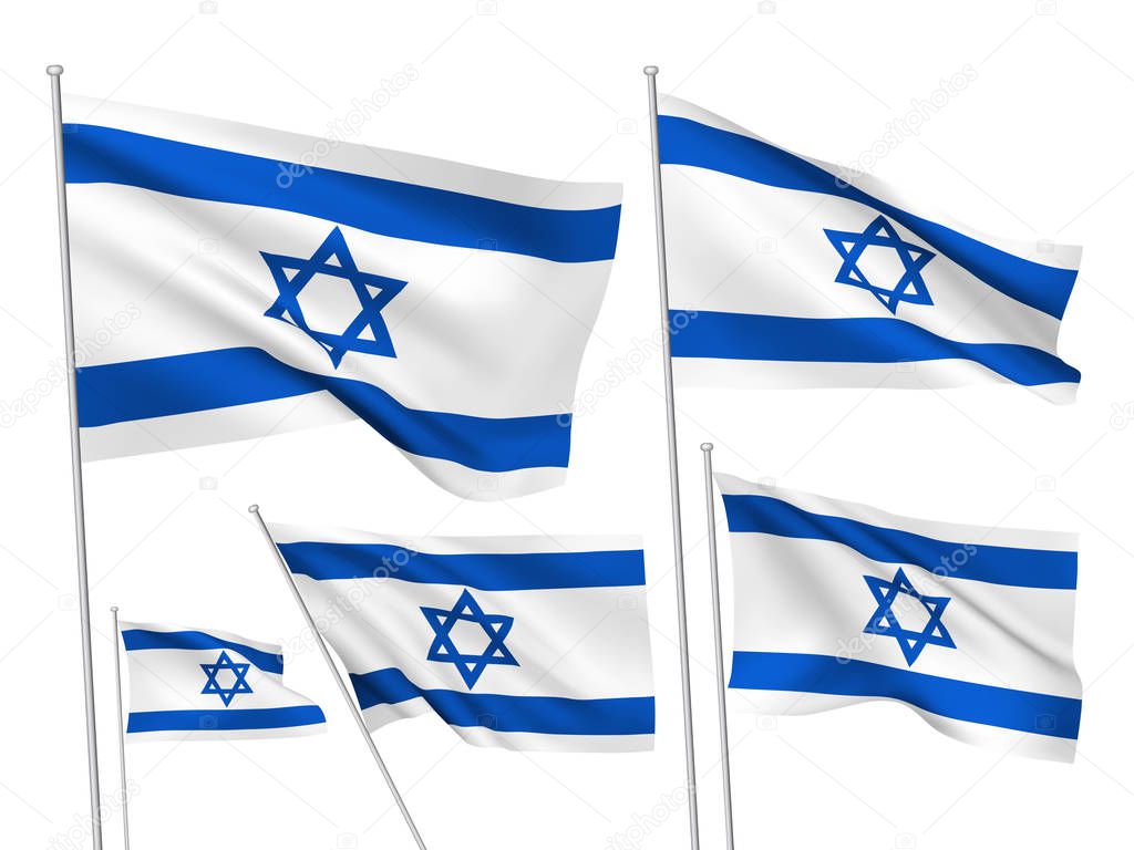 Israel vector flags