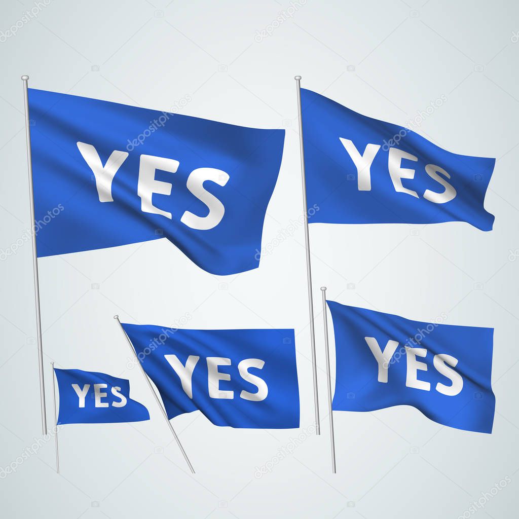Yes - blue vector flags