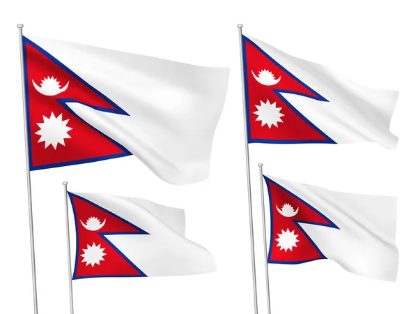 Vector flags of Nepal — Stock Vector