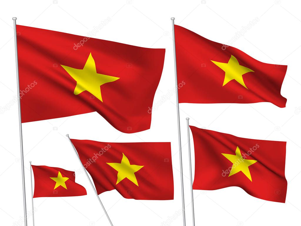 Download Vector flaggor i Vietnam — Stock Vektor © Mikrobiuz #145607937