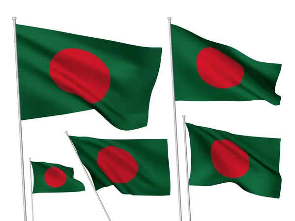 Vektoros zászlók, Banglades — Stock Vector