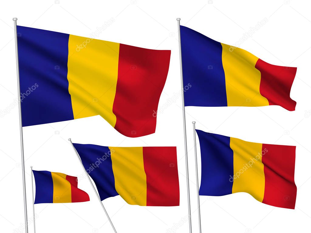 Vector flags of Chad