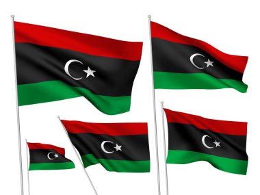 Vektör bayrakları Libya