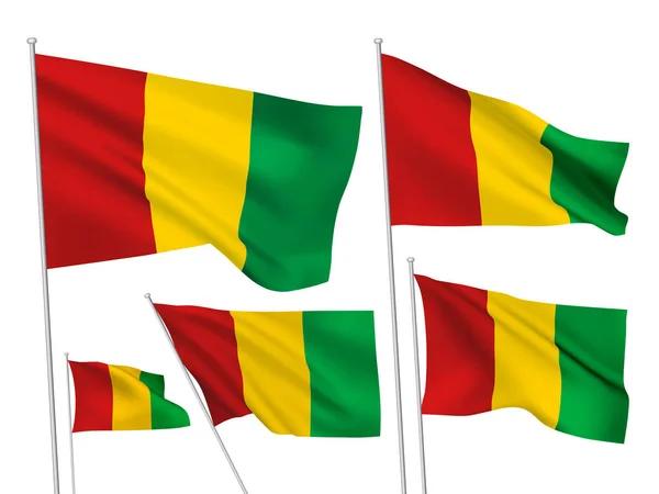 Vector flags of Guinea — Stock Vector