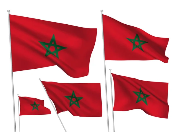 Vektoros zászlók, Marokkó — Stock Vector