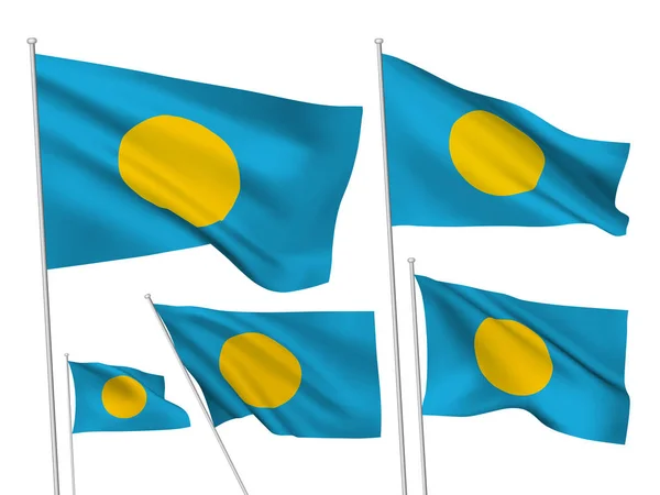 Vector flags of Palau — Stock Vector