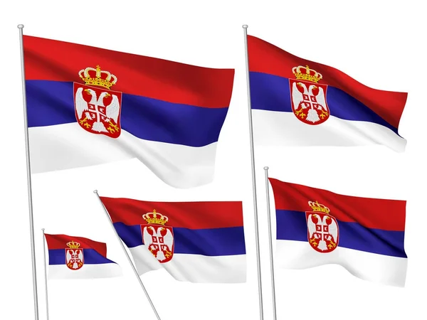 vektör bayrakları Sırbistan
