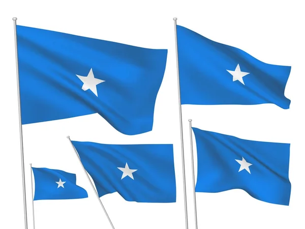 Vector flags of Somalia — Stock Vector