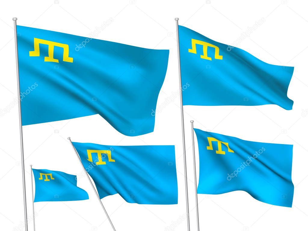 Vector flags of Crimea