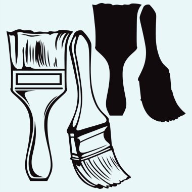 boya fırçası. vektör 
