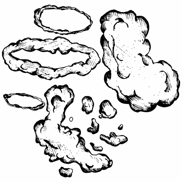 Ciel avec gros plan nuageux — Image vectorielle