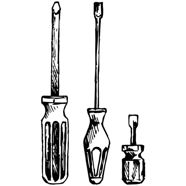 Tornillo ranurado y phillips — Archivo Imágenes Vectoriales