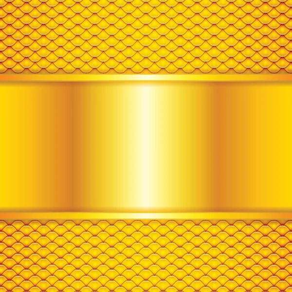 Golden squama texture — Stock Vector