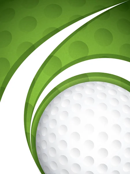 緑ゴルフ パンフレット — ストックベクタ
