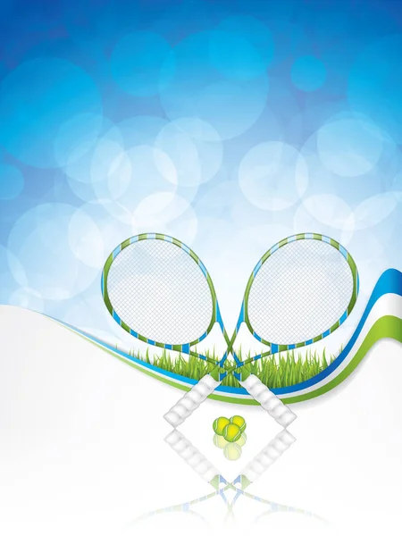 Concept de tennis design — Image vectorielle