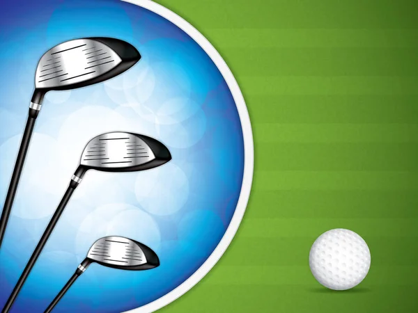 Illustration vectorielle d'une brochure golf — Image vectorielle