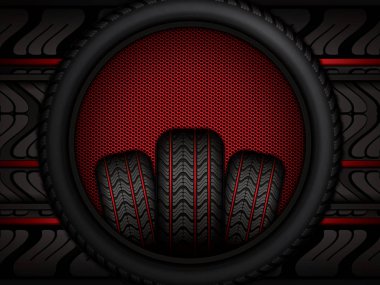 Siyah lastik lastikler