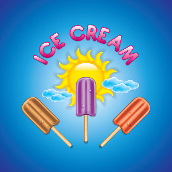 Vector illustration of ice cream