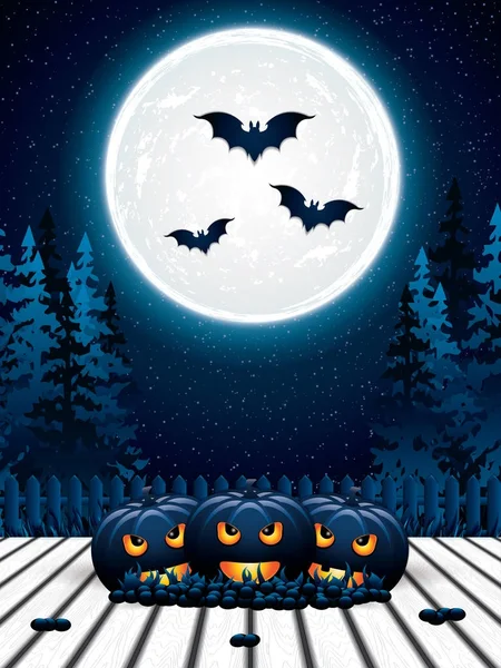 Halloween notte sfondo — Vettoriale Stock