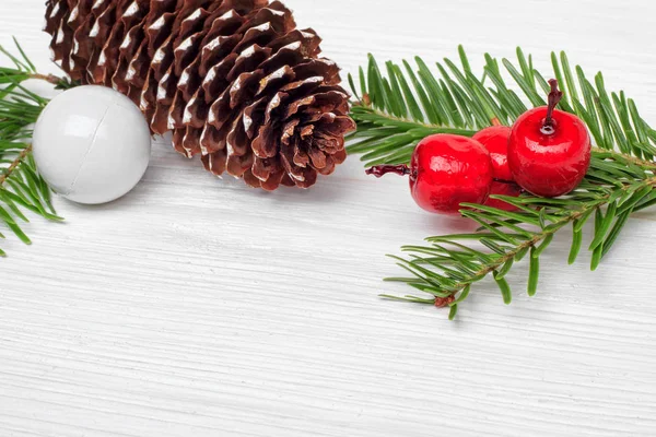 Conceito de Natal com ramos de abeto — Fotografia de Stock