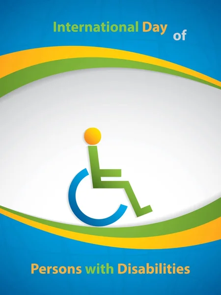 Międzynarodowy Dzień osób niepełnosprawnych — Wektor stockowy
