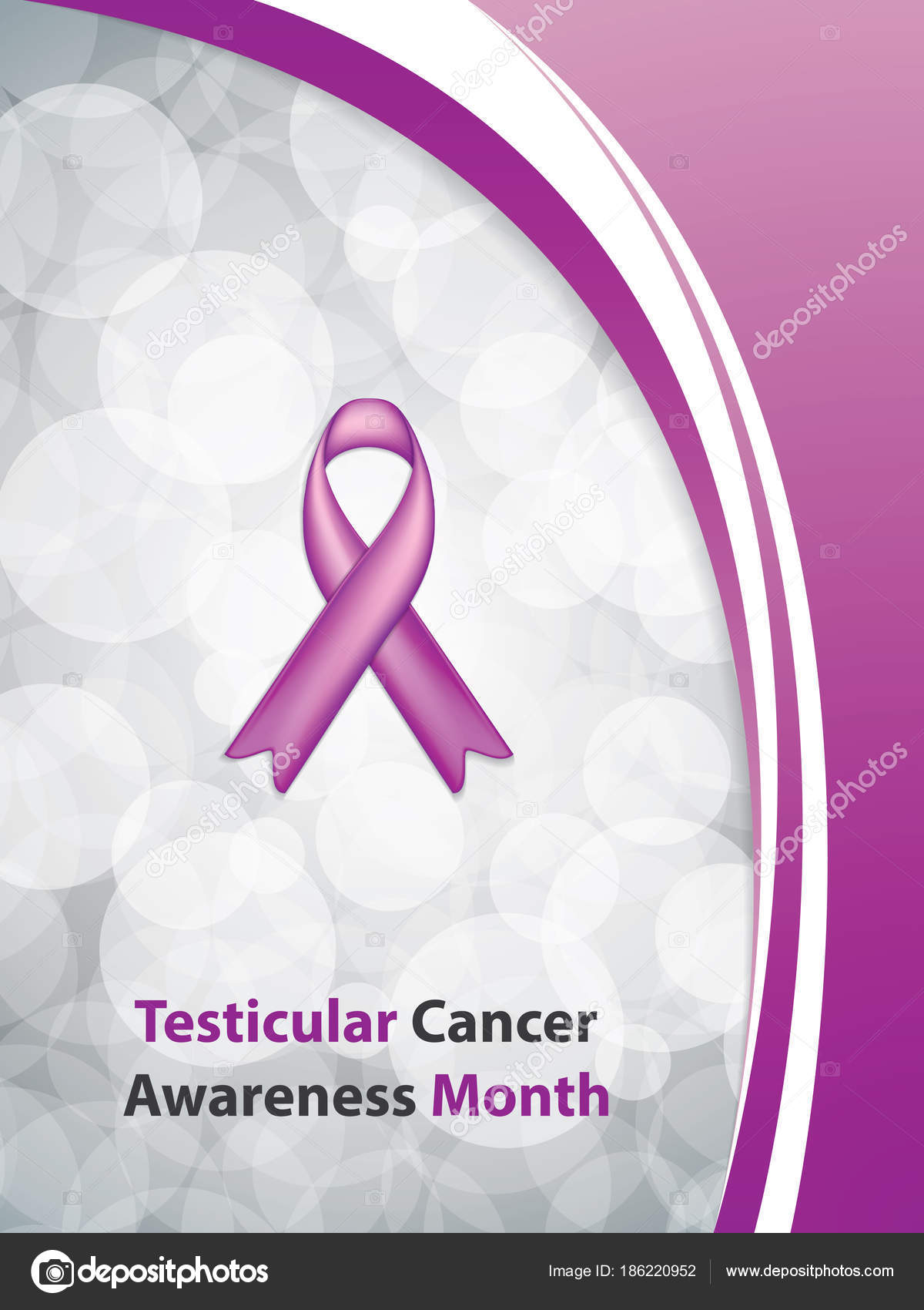 Testicular Cancer Brochure Vector Image By C Gigello Vector Stock 186220952