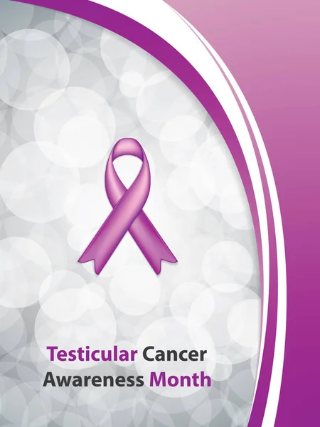 Folleto sobre el cáncer testicular — Vector de stock