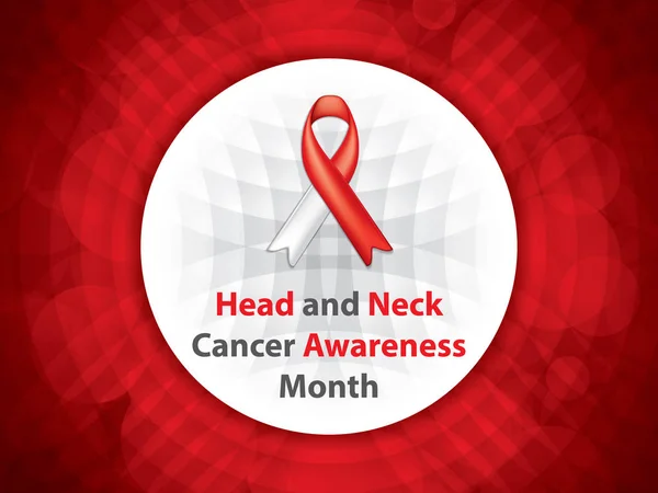 Hoofd en nek Cancer Awareness Month — Stockvector