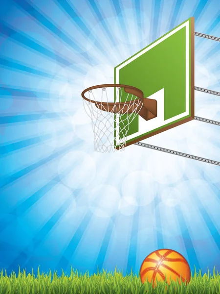 Vector illustration of basketball background — Stock Vector