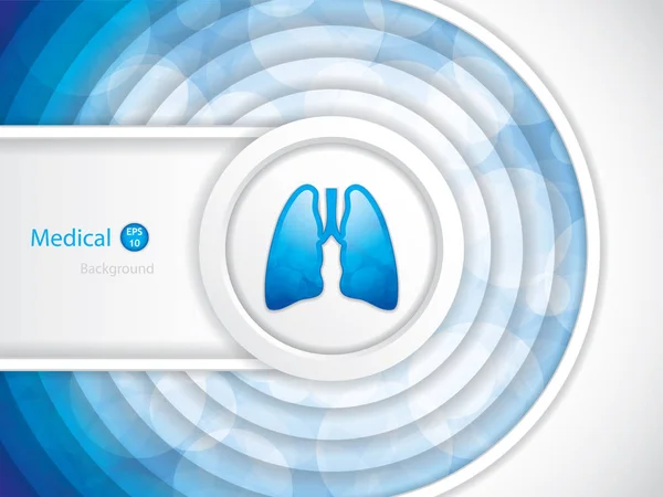 Diseño de folletos pulmonares — Vector de stock