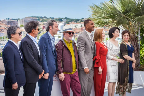 70 yıllık Cannes Film Festivali'nde Jüri photocall — Stok fotoğraf