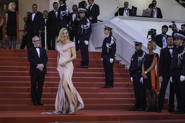 Uma Thurman Cannes Film Festivali'nde — Stok fotoğraf