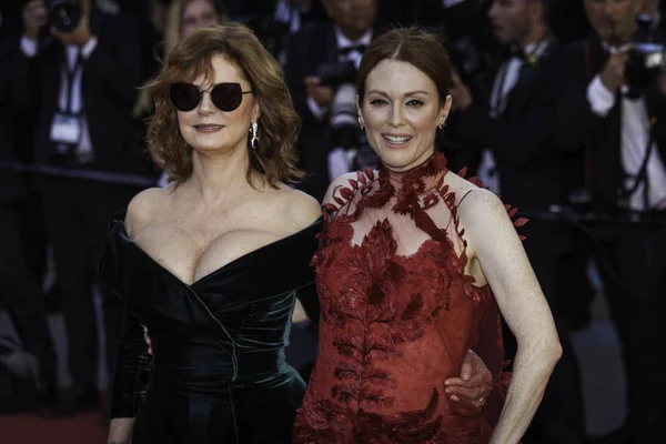 Julianne Moore e Susan Sarandon em Cannes — Fotografia de Stock