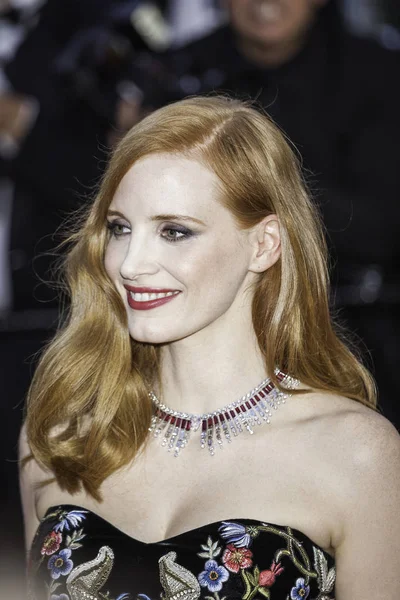 Jessica Chastain na Gala de Abertura em Cannes — Fotografia de Stock