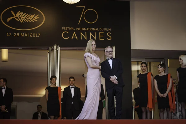 Uma Thurman op het Filmfestival van Cannes — Stockfoto