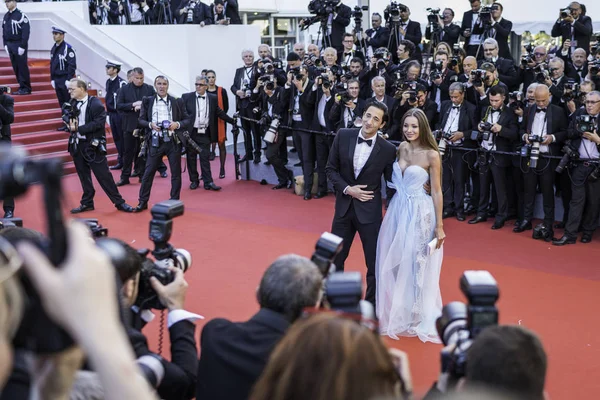 Lara Lieto and Adrien Brody in Cannes — Stock Photo, Image