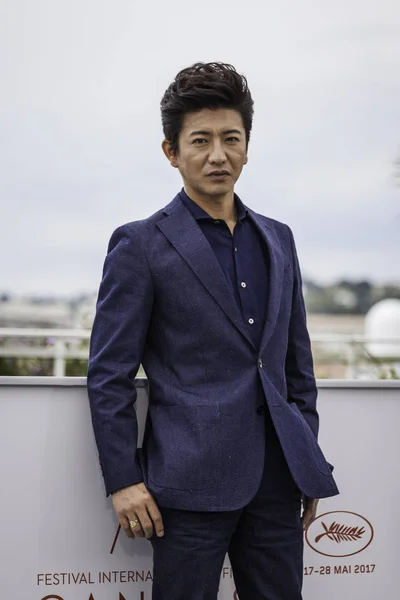 Takuya Kimura részt vesz a Cannes-i Filmfesztiválon — Stock Fotó