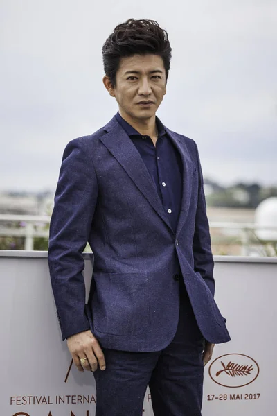 Takuya Kimura, Cannes Film Festivali 'ne katıldı — Stok fotoğraf