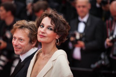 Jeanne Balibar ve Mathieu Amalric Cannes'da