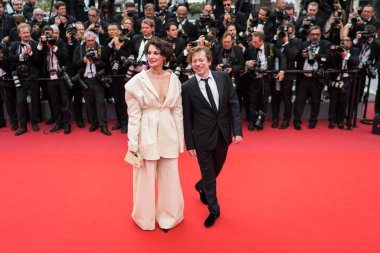 Jeanne Balibar ve Mathieu Amalric Cannes'da