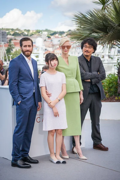 'Okja' photocall in Cannes — Stockfoto