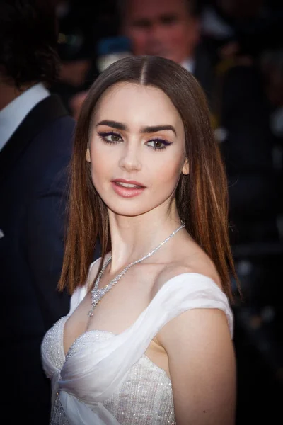 Lily Collins at Cannes Film Festival — Stock Photo, Image