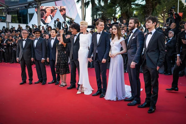 Triagem "Okja" em Cannes — Fotografia de Stock
