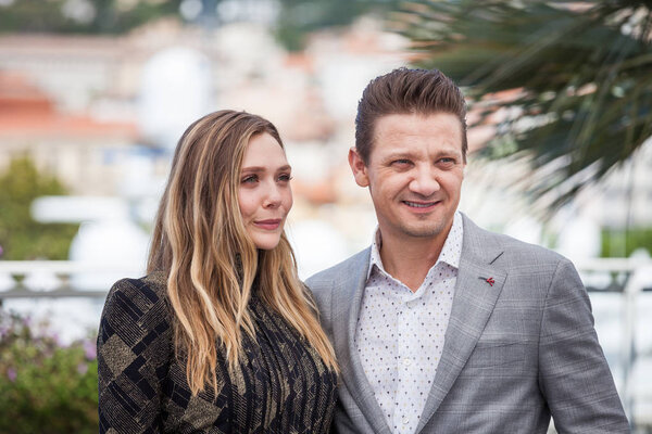 Elizabeth Olsen and Jeremy Renner in Cannes