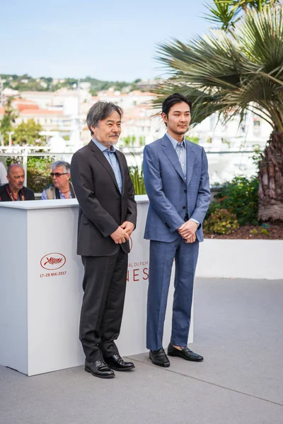 Kiyoshi Kurosawa y Ryuhei Matsuda en Cannes — Foto de Stock