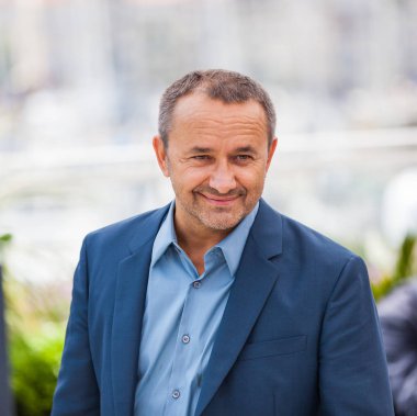 Cannes, Fransa - 08 Mayıs 2018: Andrey Zvyagintsev 71 yıllık Cannes Film Festivali, Palais des Festivals sırasında jüri photocall katılıyor