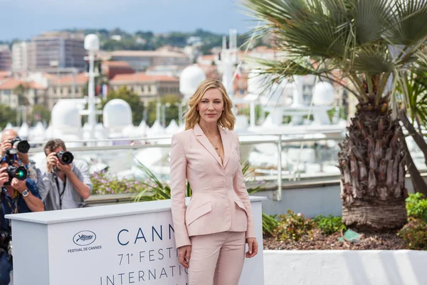 Cannes Francia Mayo 2018 Cate Blanchet Asiste Photocall Para Jurado — Foto de Stock